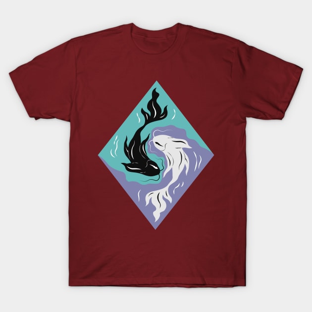 Pisces - The Fishes T-Shirt by novaispurple